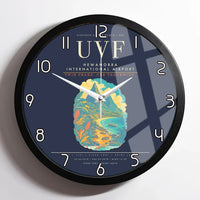 Thumbnail for Hewanorra International Airport UVF Wall-Clock Framed - Navy Blue