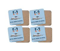 Thumbnail for E-3 Sentry AWACS design on light blue 4 pieces set coaster