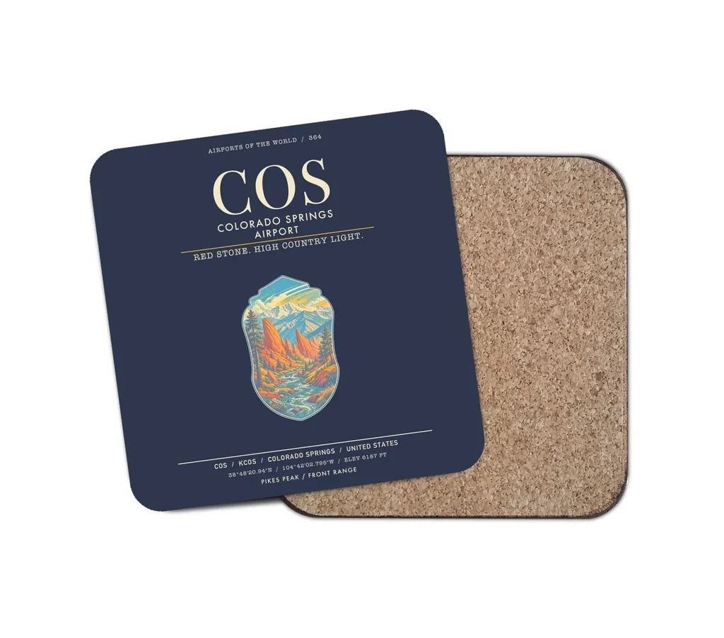 Colorado Springs Airport COS - Navy Blue