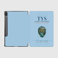 Thumbnail for McGhee Tyson Airport Knoxville (TYS) design on light blue samsung tablet tablet case