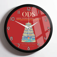Thumbnail for Odesa International Airport ODS Wall-Clock Framed - Red