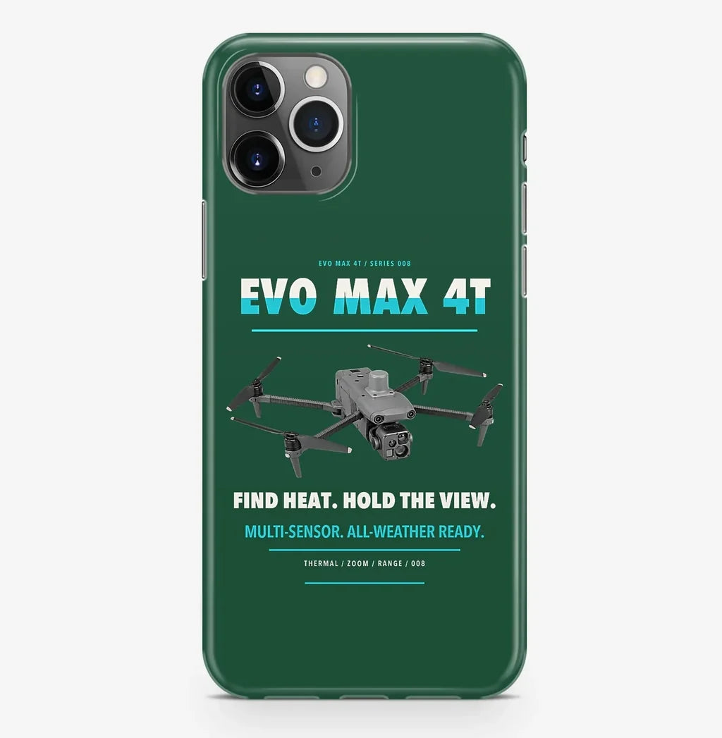Autel EVO Max 4T Case ProMax design on dark green iphone case promax