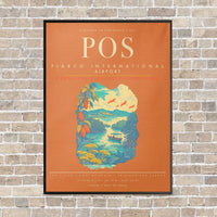 Thumbnail for Piarco International Airport POS - Canvas Framed - Orange