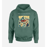 Thumbnail for VINTAGE G4028 - The Glacier Pilots - Premium Hoodie design on green premium