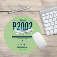 Thumbnail for Tecnam P2002 Sierra MkII design on light green round mouse pad