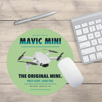 Thumbnail for DJI Mavic Mini design on light green round mouse pad