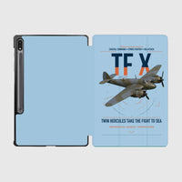 Thumbnail for Bristol Beaufighter TF X design on light blue samsung tablet tablet case
