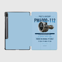Thumbnail for PW4000-112 design on light blue samsung tablet tablet case