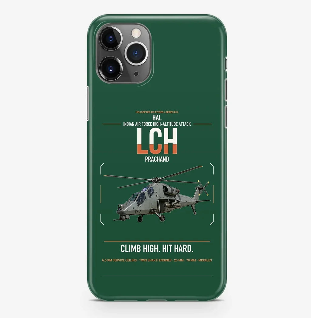 HAL LCH Prachand design on dark green magsafe iphone case, for iPhone Pro Max