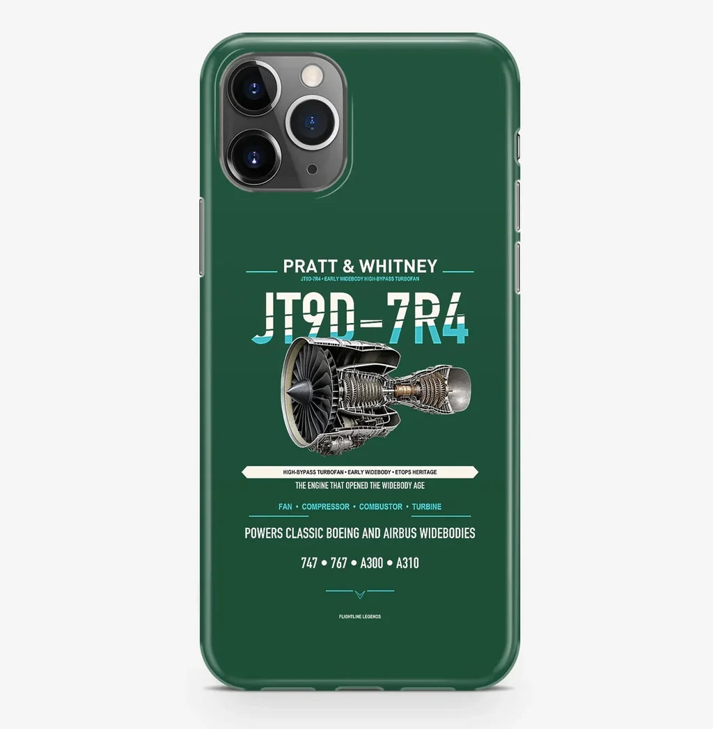 JT9D-7R4 Case ProMax design on dark green iphone case promax