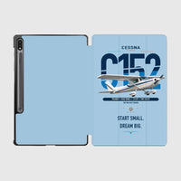 Thumbnail for Cessna 152 design on light blue samsung tablet tablet case