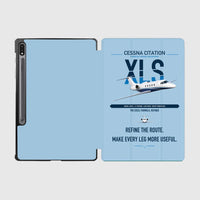 Thumbnail for Cessna Citation XLS design on light blue samsung tablet tablet case