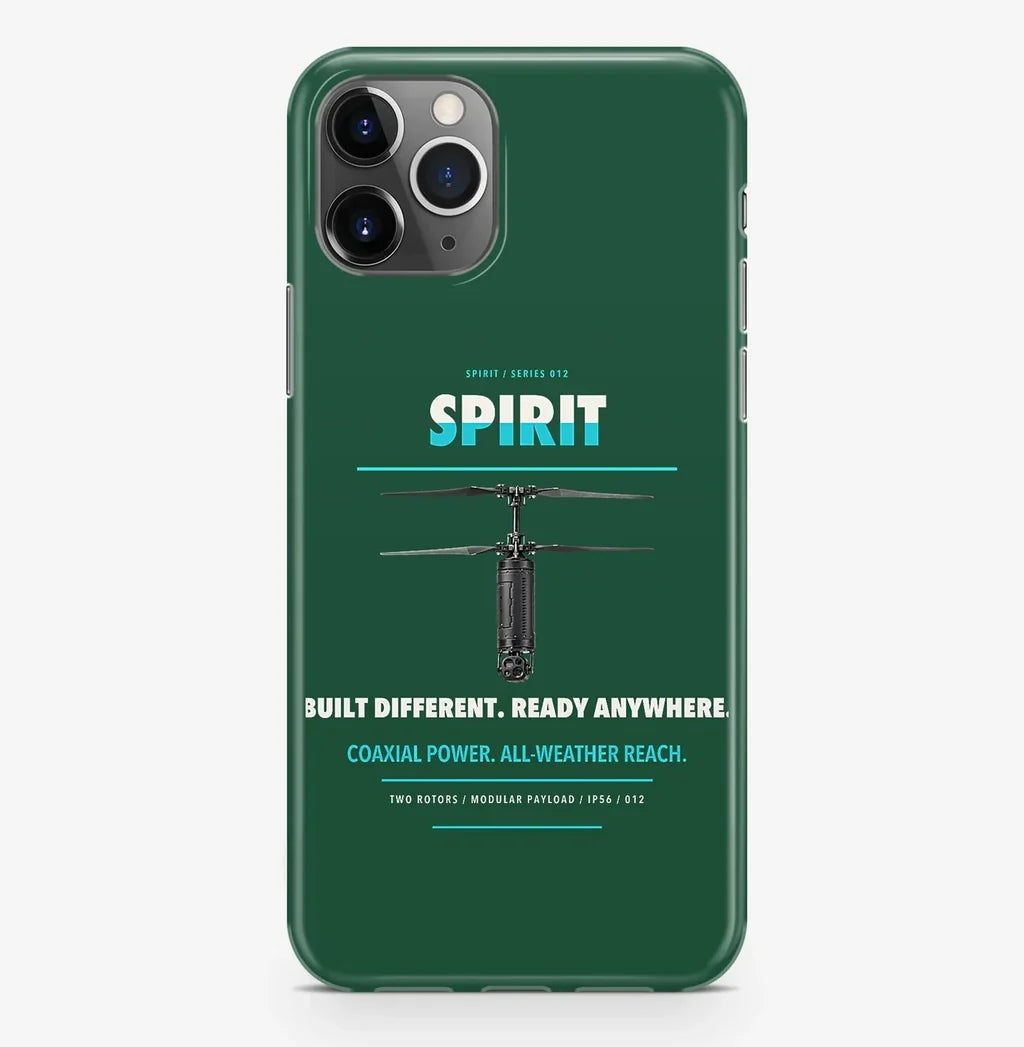 Ascent AeroSystems Spirit Case ProMax design on dark green iphone case promax