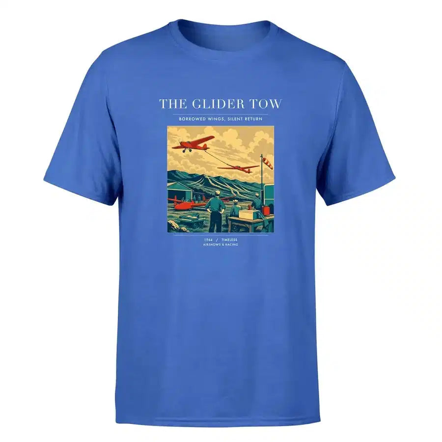 VINTAGE G4249 - The Glider Tow - Premium T-Shirt design on blue premium t shirt