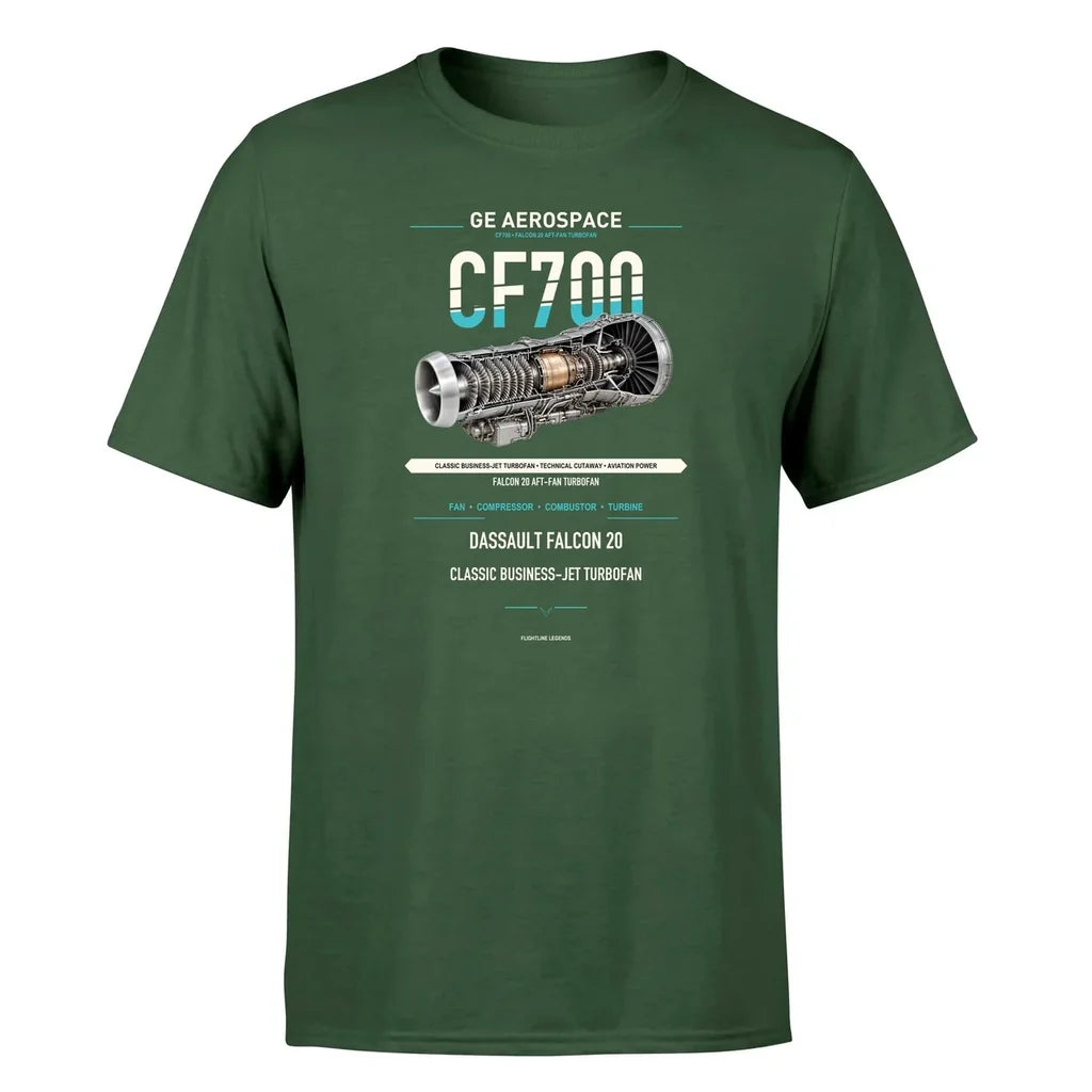 CF700 design on dark green single side