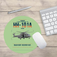 Thumbnail for Leonardo HH-101A Caesar design on light green round mouse pad