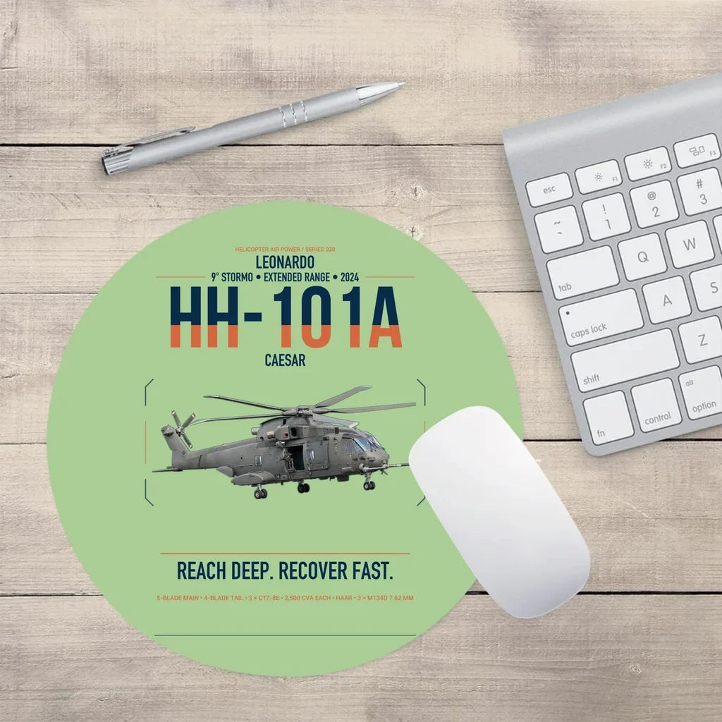Leonardo HH-101A Caesar design on light green round mouse pad