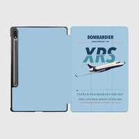 Thumbnail for Bombardier Global Express XRS design on light blue samsung tablet tablet case