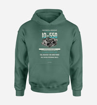 Thumbnail for IO-550 design on green hoodie single side