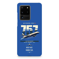 Thumbnail for Boeing 757-200 design on samsung case - blue