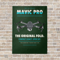 Thumbnail for DJI Mavic Pro vertical canvas print - no frame - dark green background