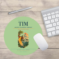 Thumbnail for Mozes Kilangin Airport (TIM) design on light green round mouse pad