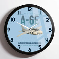 Thumbnail for A-6E Intruder design on light blue framed wall clock