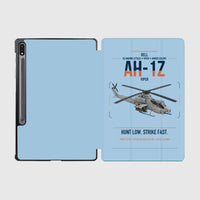 Thumbnail for Bell AH-1Z Viper design on light blue samsung tablet tablet case