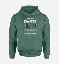 Thumbnail for CF6-80E1 design on green hoodie single side