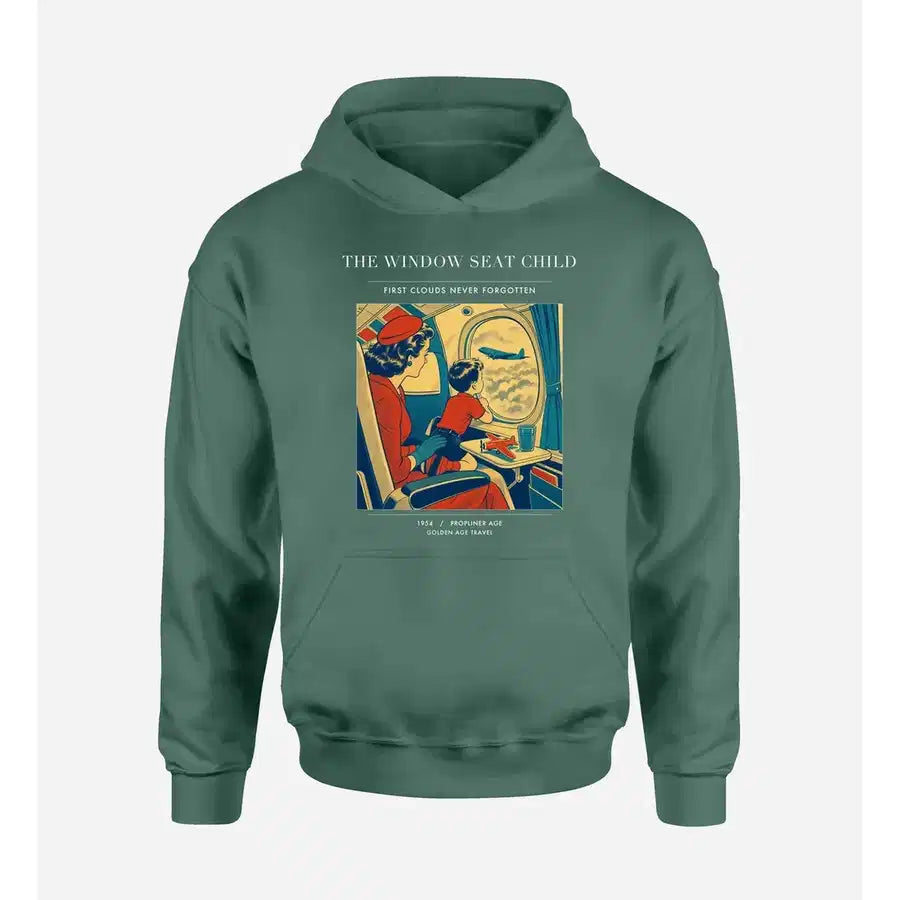 VINTAGE G4215 - The Window Seat Child - Premium Hoodie design on green premium