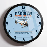 Thumbnail for Guimbal Cabri G2 design on light blue framed wall clock
