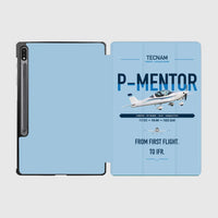 Thumbnail for Tecnam P-Mentor design on light blue samsung tablet tablet case
