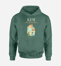 Thumbnail for Kemi-Tornio Airport (KEM) design on green hoodie single-side print
