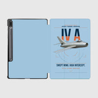 Thumbnail for Dassault Mystère IV A design on light blue samsung tablet tablet case