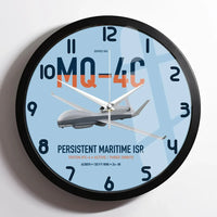 Thumbnail for MQ-4C Triton IFC-4 design on light blue framed wall clock