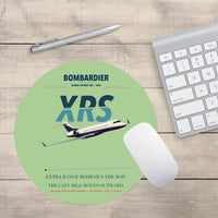Thumbnail for Bombardier Global Express XRS design on light green round mouse pad
