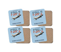 Thumbnail for F3H-2 Demon design on light blue 4 pieces set coaster