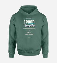 Thumbnail for Beechcraft 1900D design on green hoodie single side