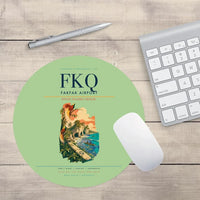 Thumbnail for Fakfak Airport (FKQ) design on light green round mouse pad
