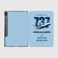 Thumbnail for Boeing 737-700 NG design on light blue samsung tablet tablet case