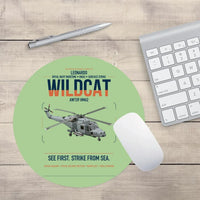 Thumbnail for Leonardo AW159 Wildcat HMA2 design on light green round mouse pad