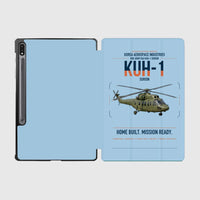 Thumbnail for Korea Aerospace Industries KUH-1 Surion design on light blue samsung tablet tablet case