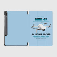 Thumbnail for DJI Mini 4K design on light blue samsung tablet tablet case
