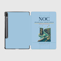 Thumbnail for Ireland West Airport Knock (NOC) design on light blue samsung tablet tablet case