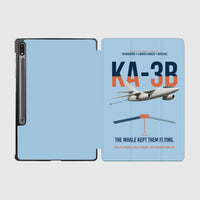 Thumbnail for KA-3B Skywarrior design on light blue samsung tablet tablet case