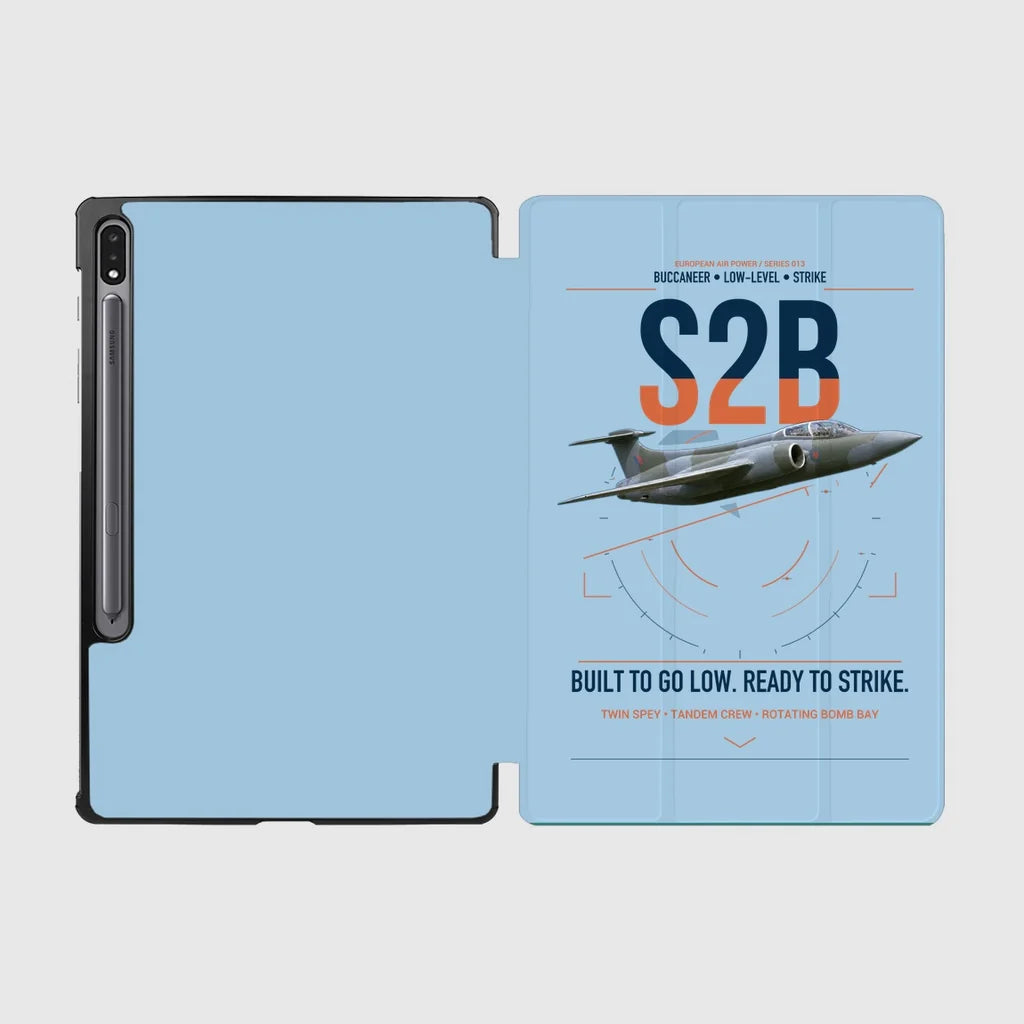 Blackburn Buccaneer S2B design on light blue samsung tablet tablet case