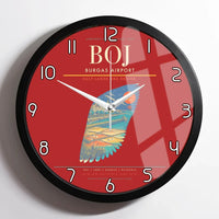 Thumbnail for Burgas Airport BOJ Wall-Clock Framed - Red
