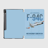 Thumbnail for F-94C Starfire design on light blue samsung tablet tablet case