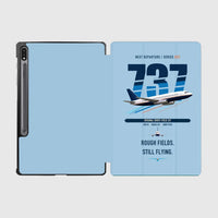Thumbnail for Boeing 737-200 design on light blue samsung tablet tablet case