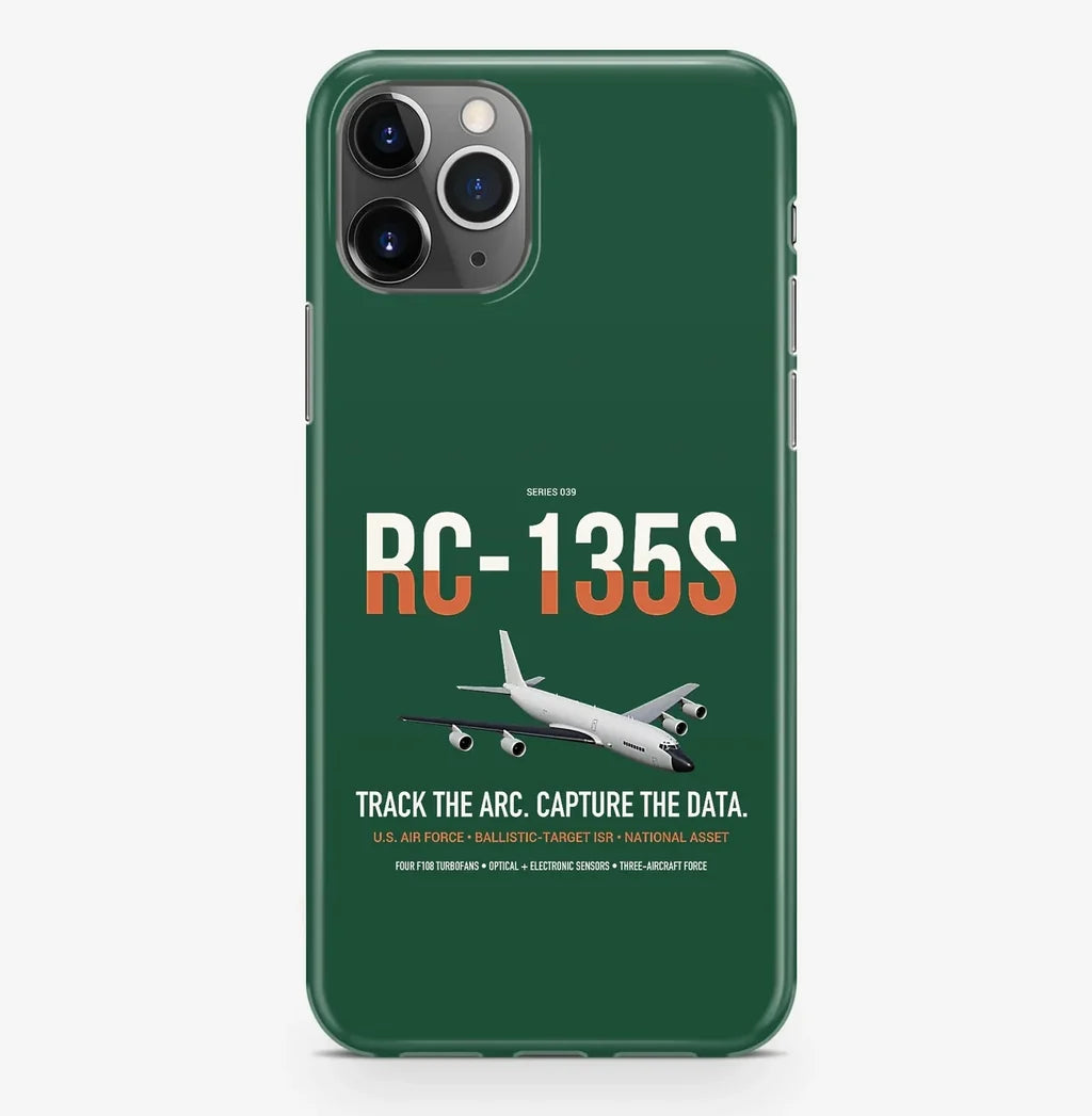 RC-135S Cobra Ball design on dark green magsafe iphone case, for iPhone Pro Max
